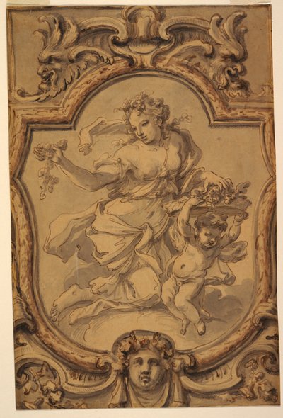 Design for a Painted Ceiling by Unknown
